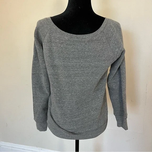 Gray Sporty There's No Crying In Baseball Classic Gameday Scoopneck Sweatshirt - Picture 3 of 7